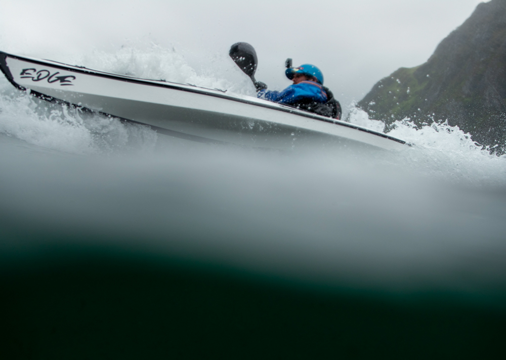 Frode paddling an Edge Alnes
