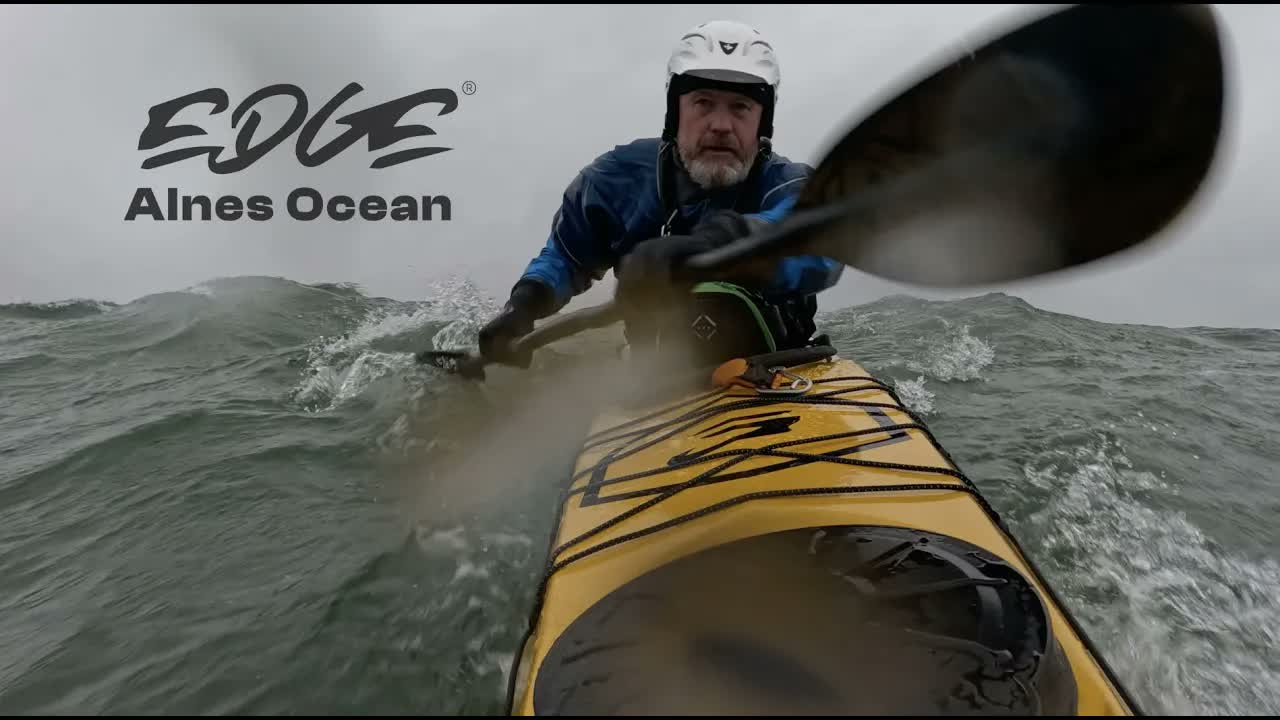 Rune engaged in a slow-motion conversation about surfing with the  Edge Alnes Ocean.