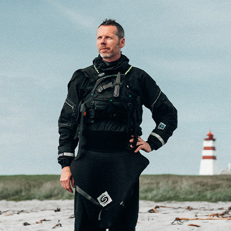 Edd Bjørke on the beach